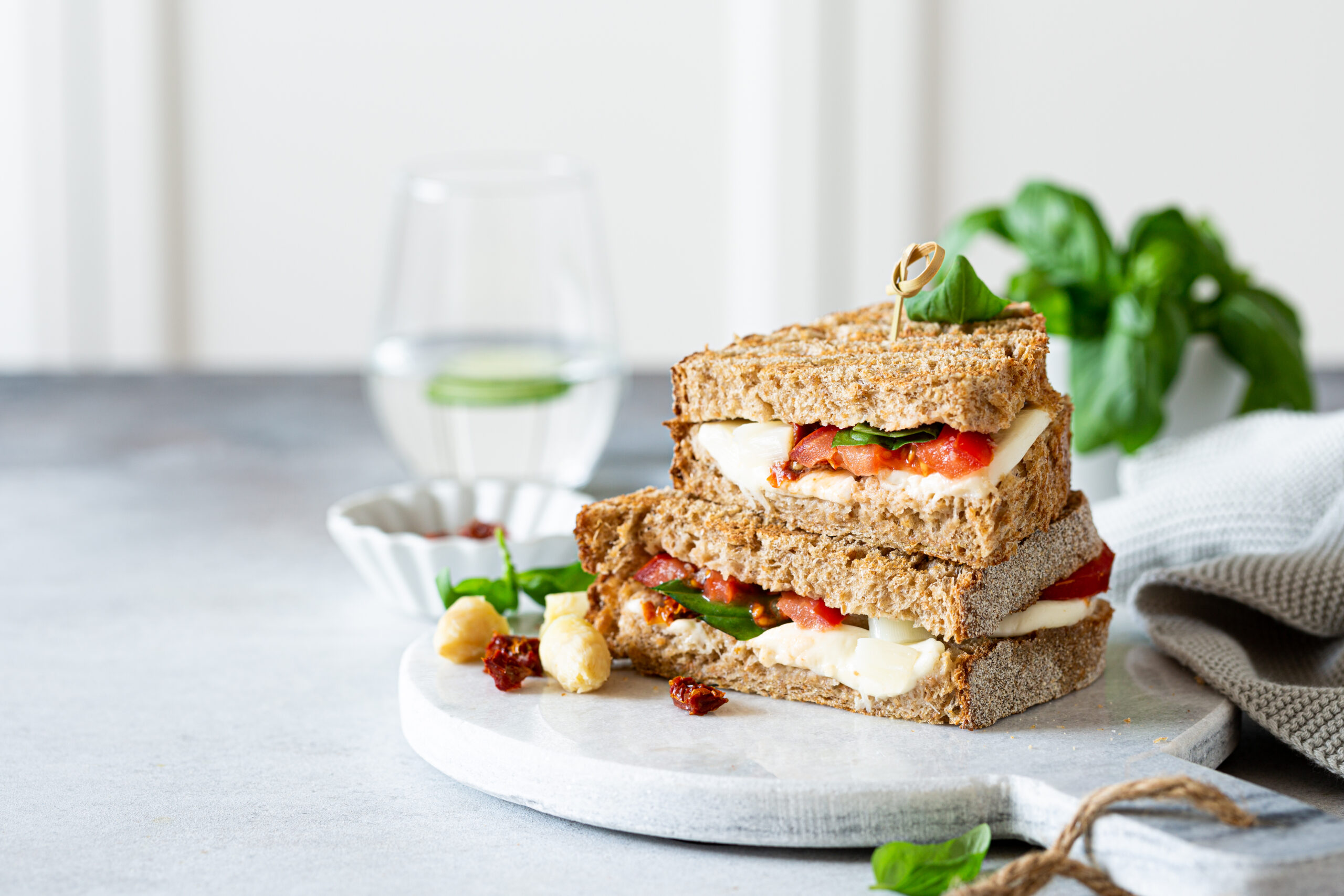 Caprese Style Turkey Sandwich