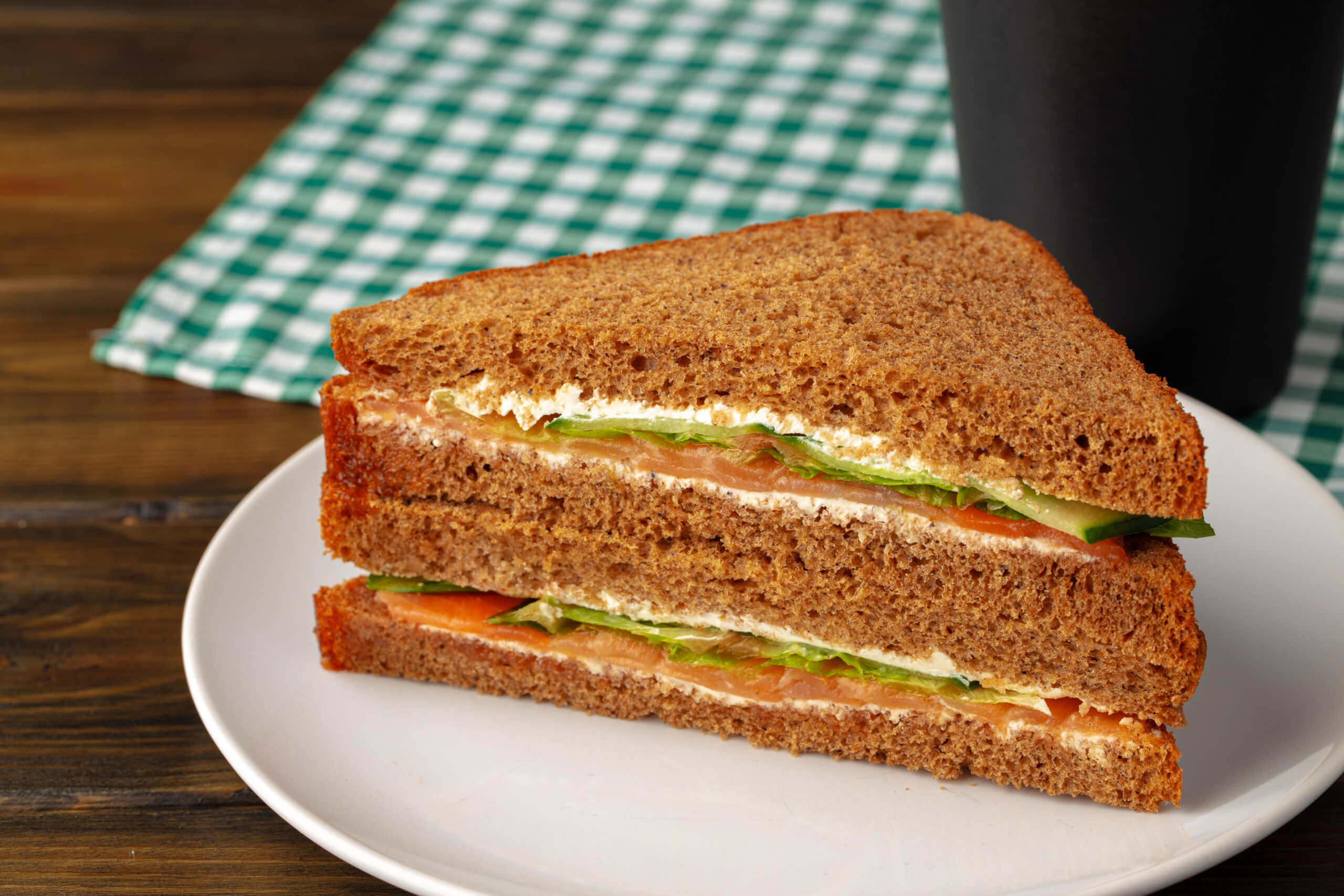 Smoked Salmon & Cream Cheese Sandwich