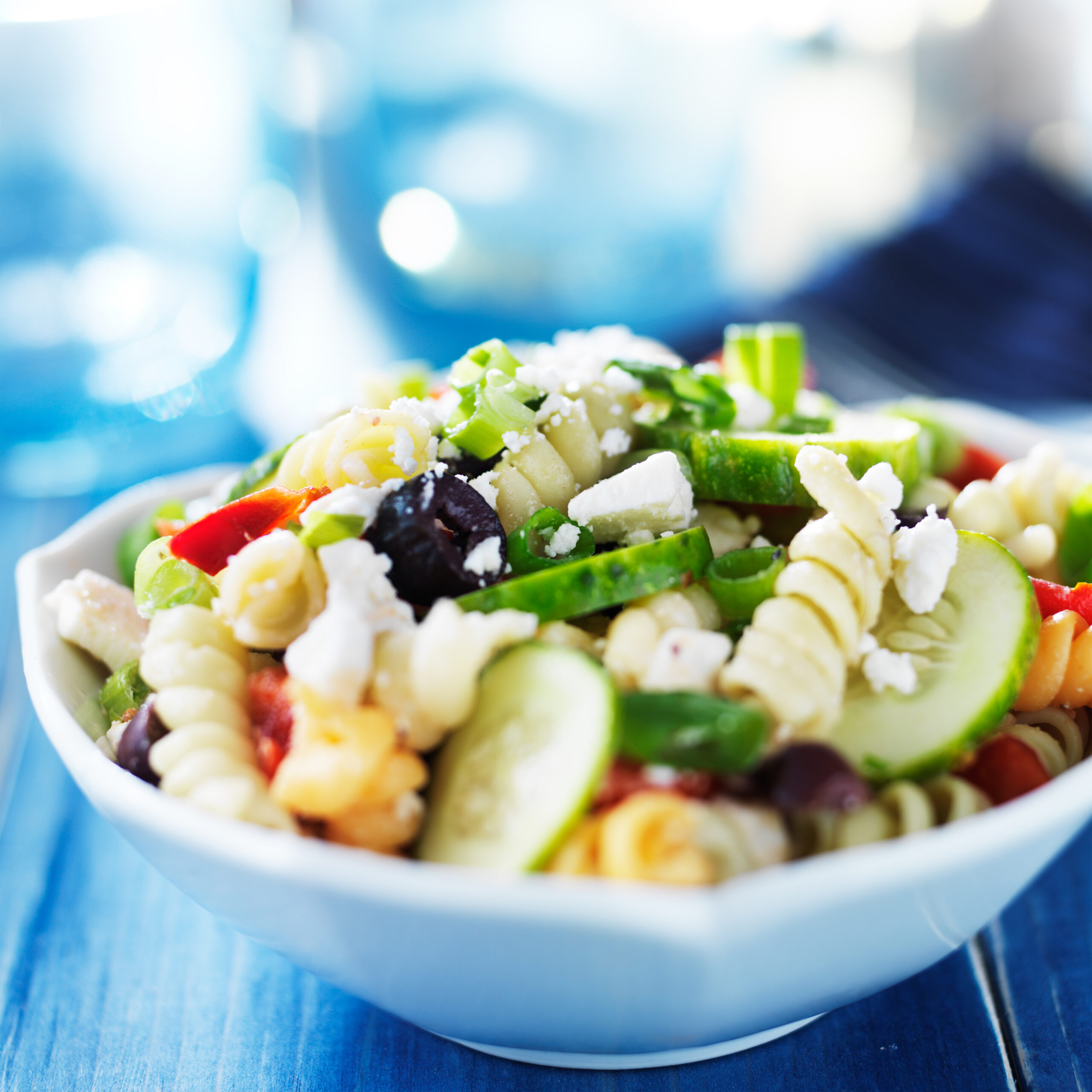 Greek Chicken Pasta Salad