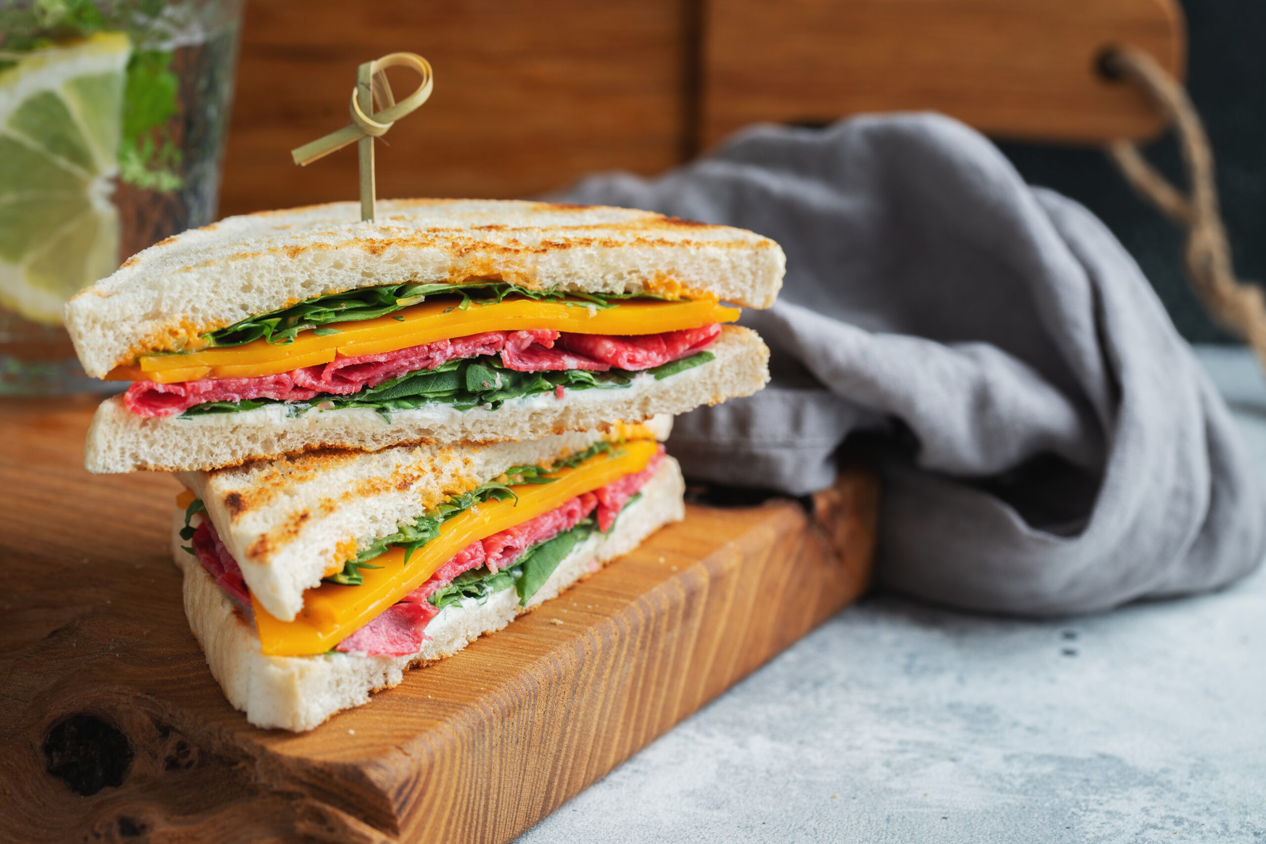 Roast Beef, Cheese & Mustard Sandwich